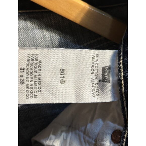 Levi's 501 Original Fit Jeans Men's 31x36 Medium Denim Button Fly - Picture 4 of 14